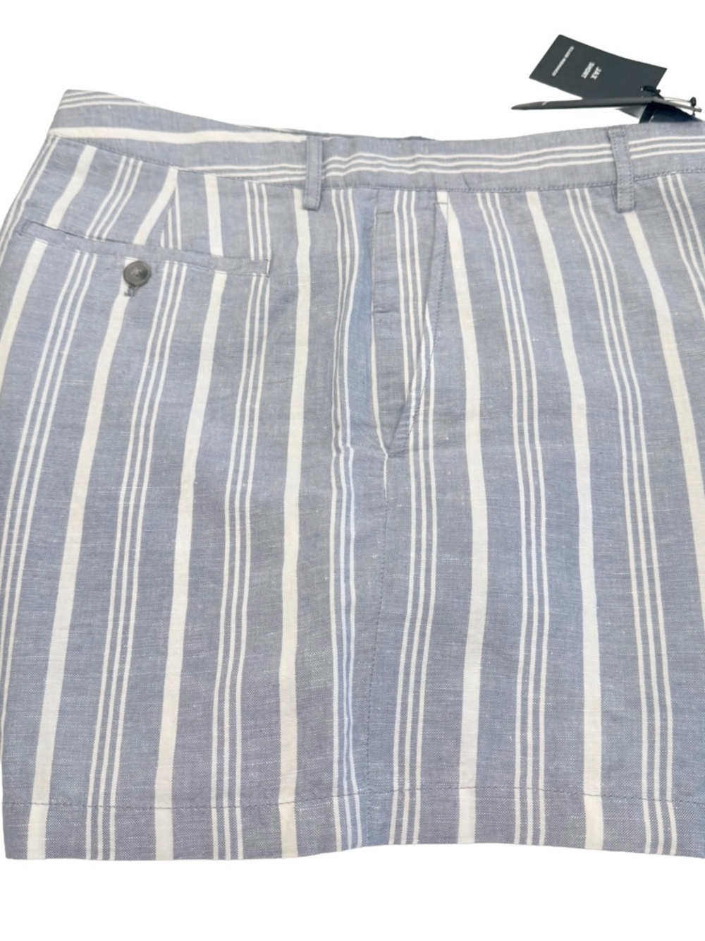Club Monaco Men’s Jax Shorts Linen Blend Blue White Sz 33 NWT - Picture 5 of 16